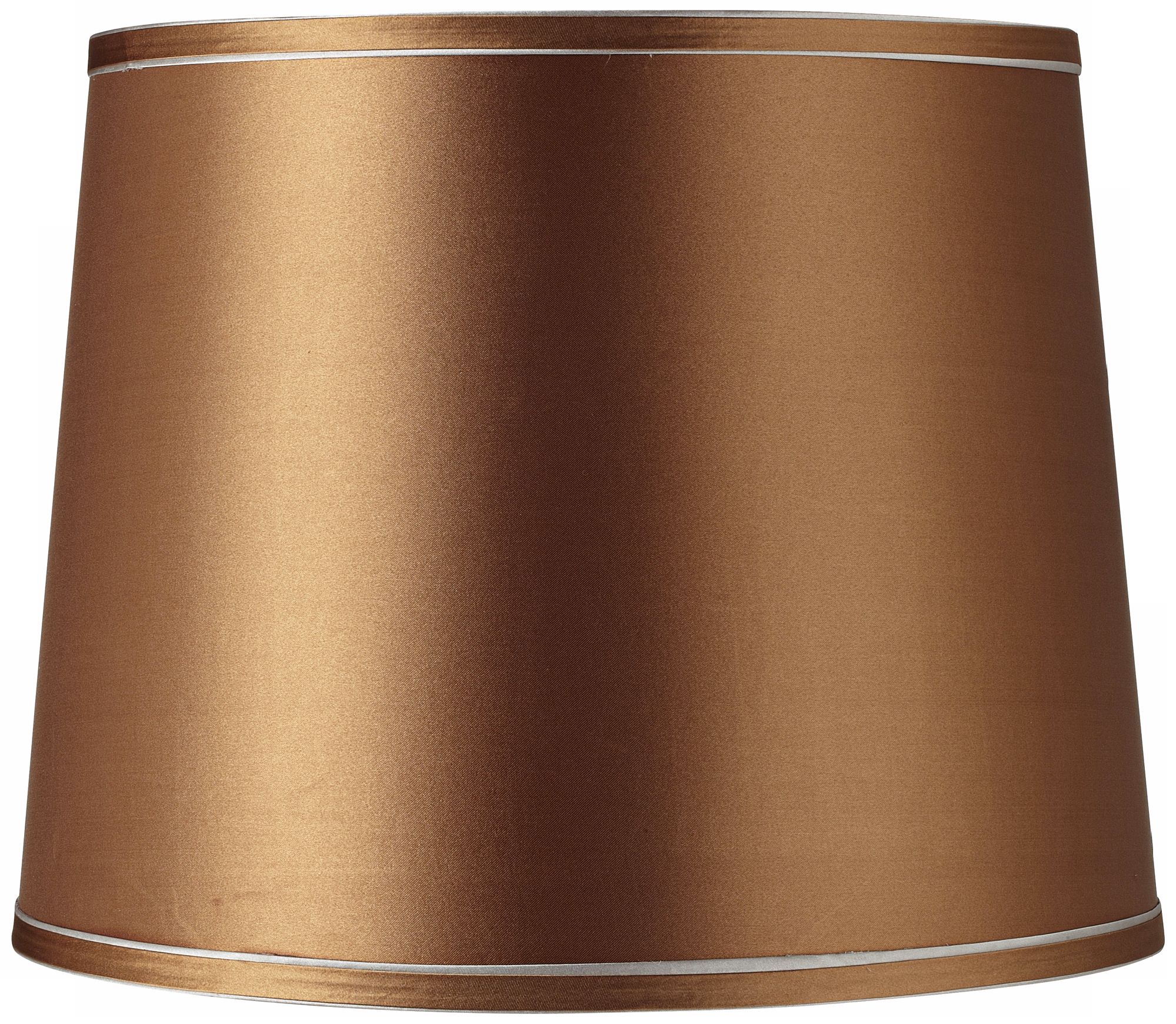 Copper Fabric and Trim Drum Shade 10x12x8 (Spider)