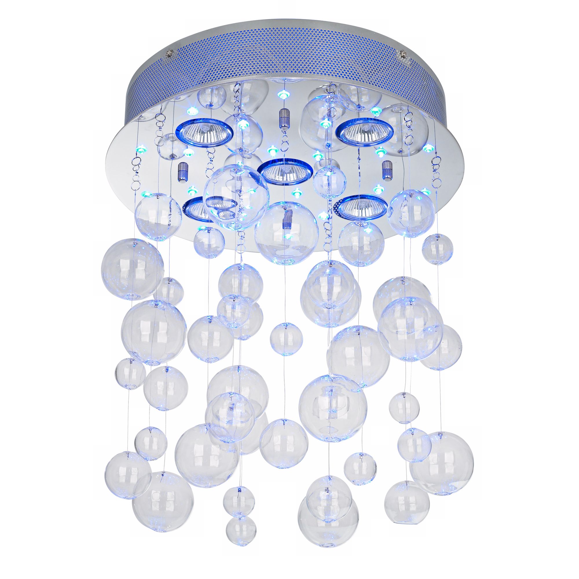 Possini Euro LED Light Show Bubbles Semi-Flush Ceiling Light