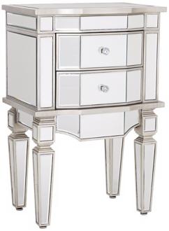 Wilton Mirrored 2 Drawer Accent Table T8339