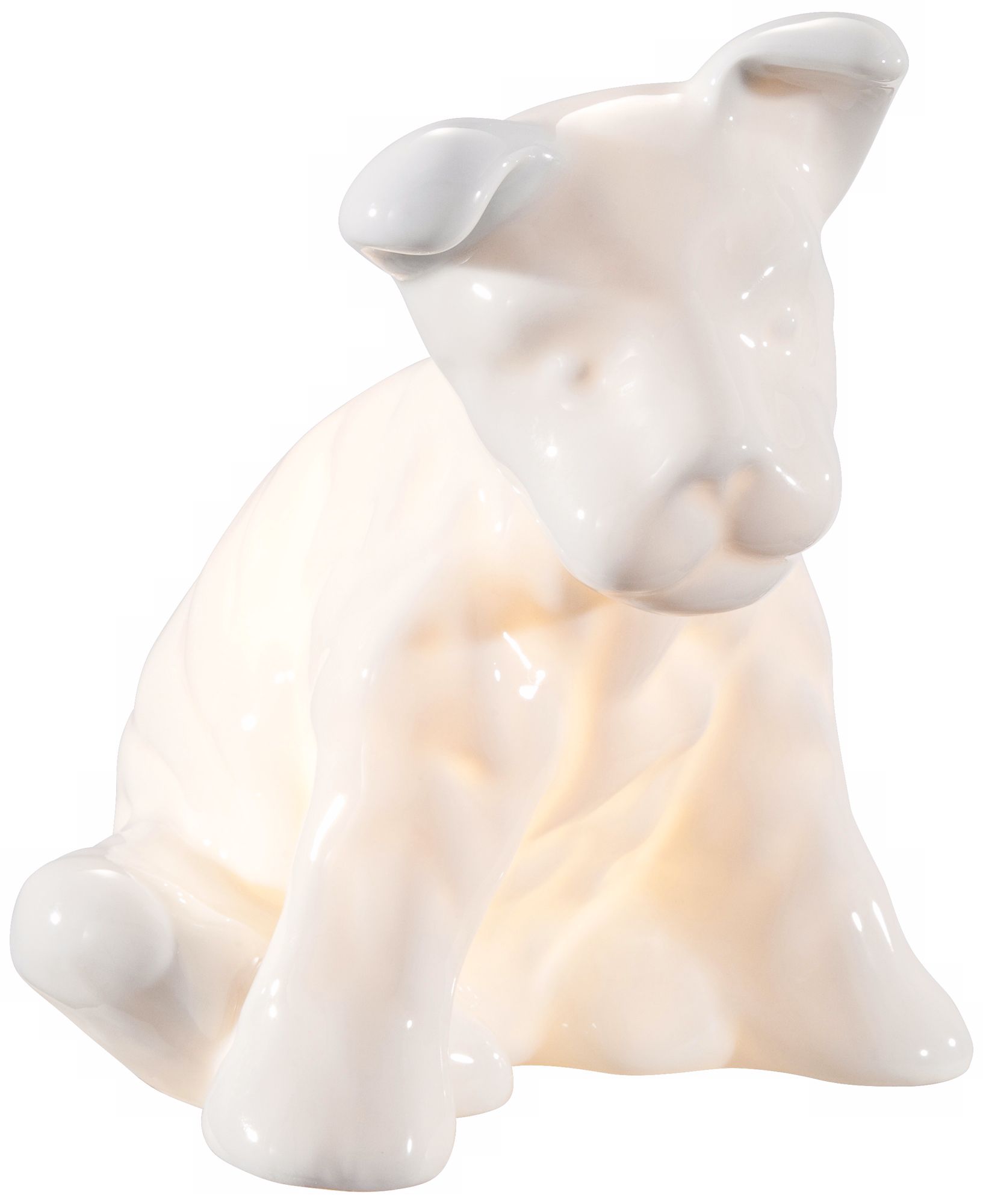 White Ceramic Puppy Nightlight