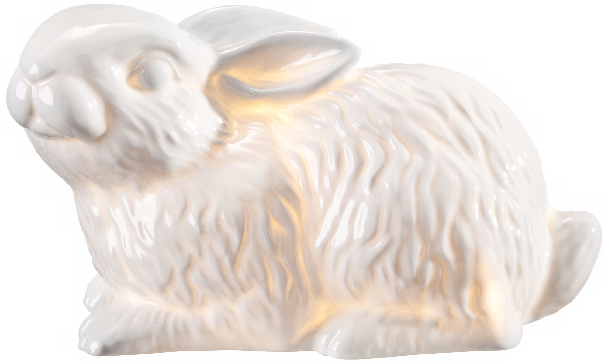 White Ceramic Rabbit Nightlight T8527