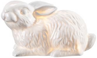 White Ceramic Rabbit Nightlight T8527