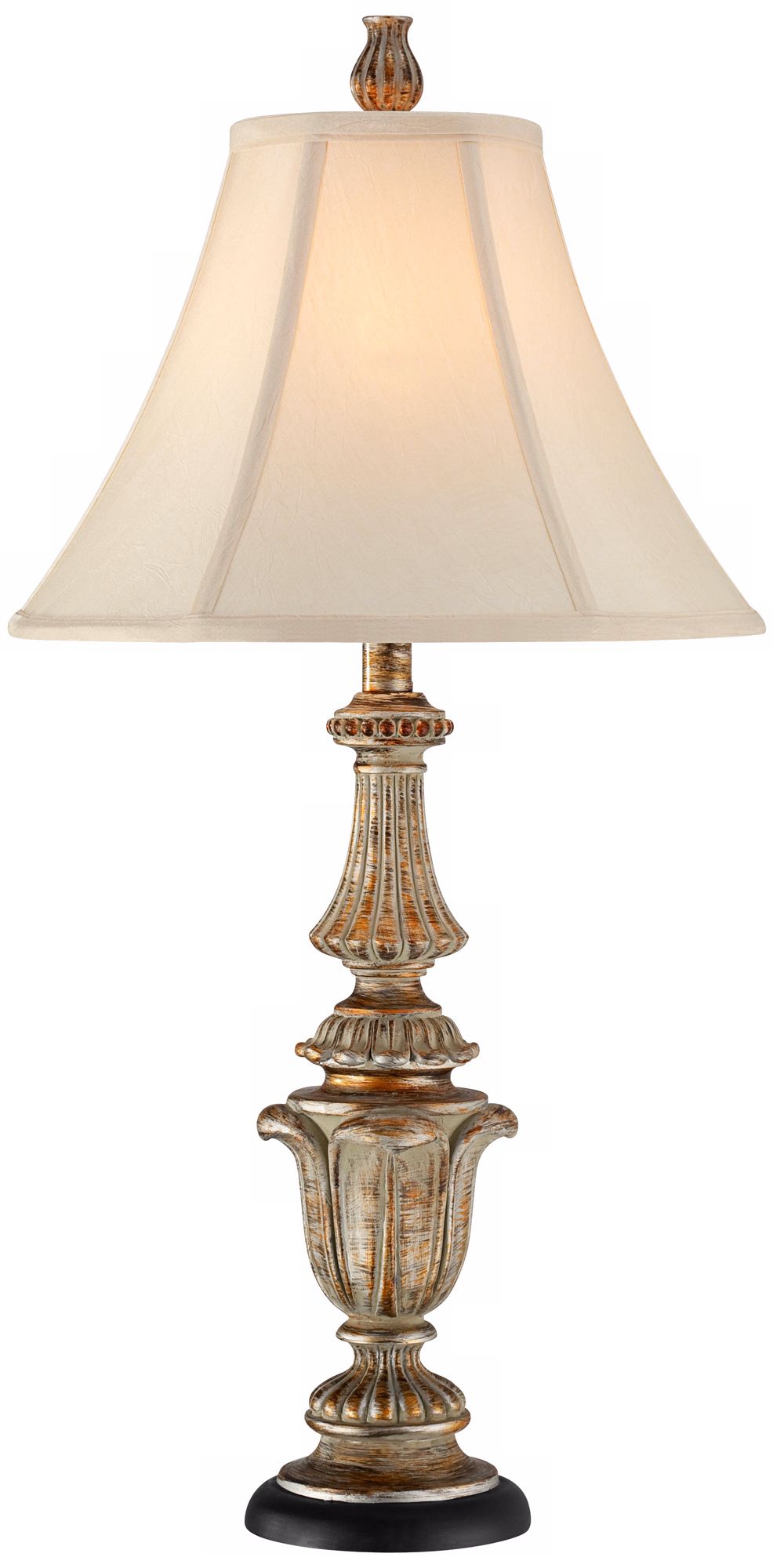 Gold Wash Candlestick Table Lamp