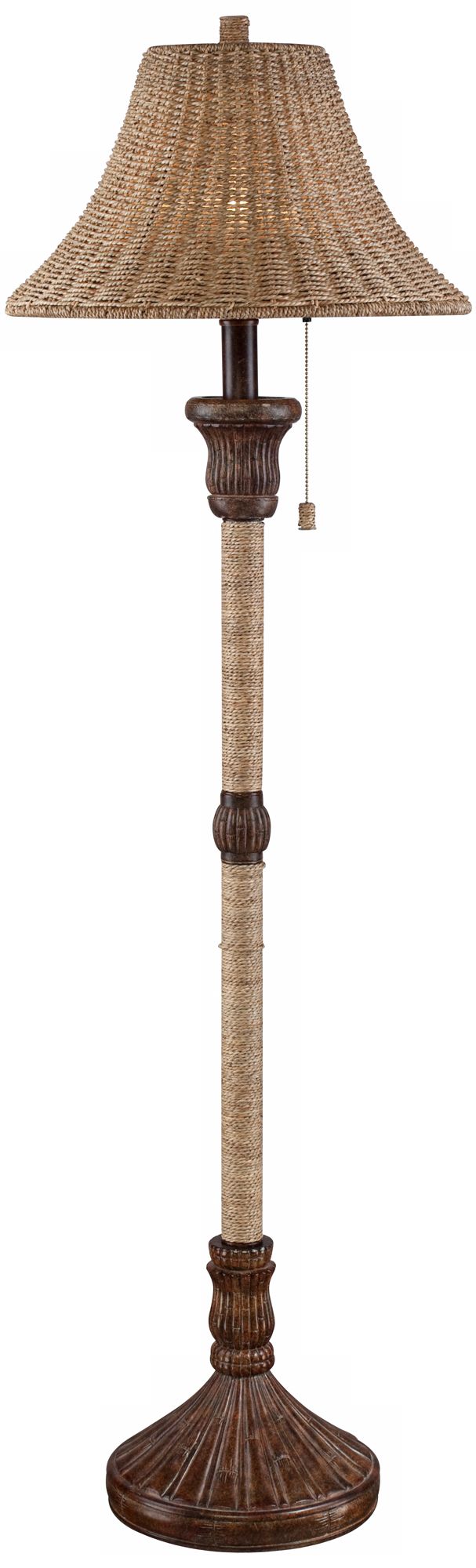 Sea Grass and Bronze Floor Lamp