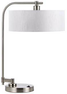 Delora Brushed Steel Desk Lamp T8623