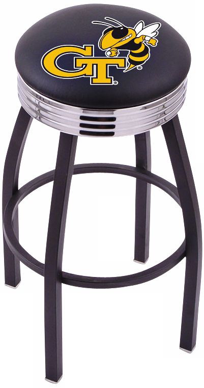 Retro Georgia Institute of Technology Counter Stool