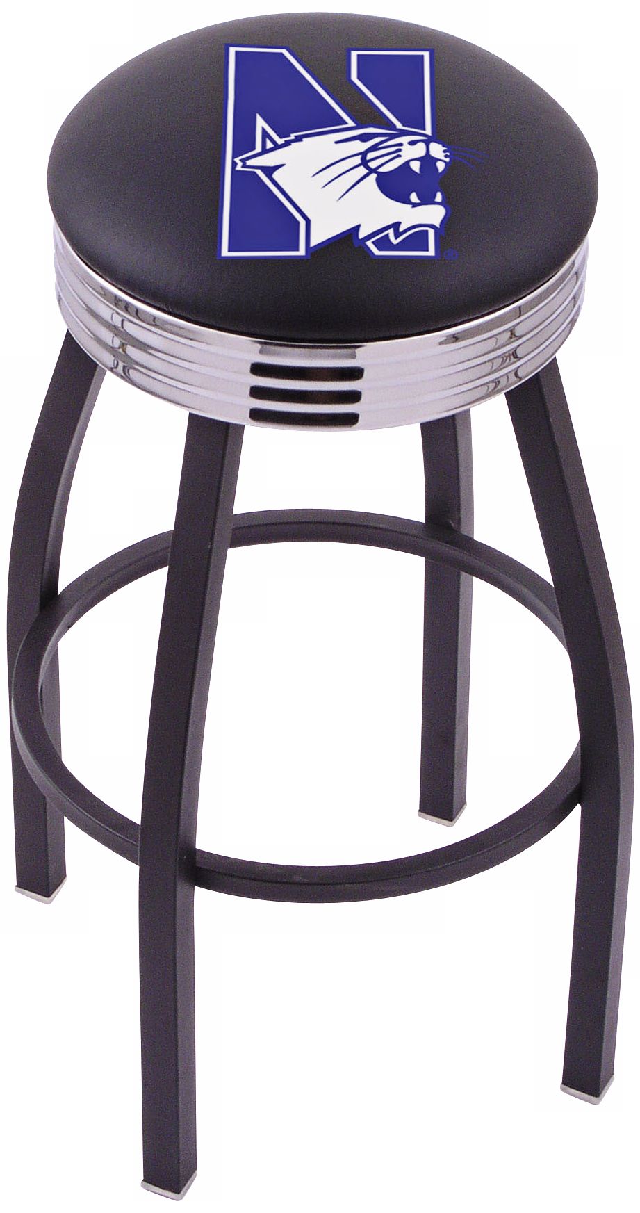 Retro Northwestern University Counter Stool
