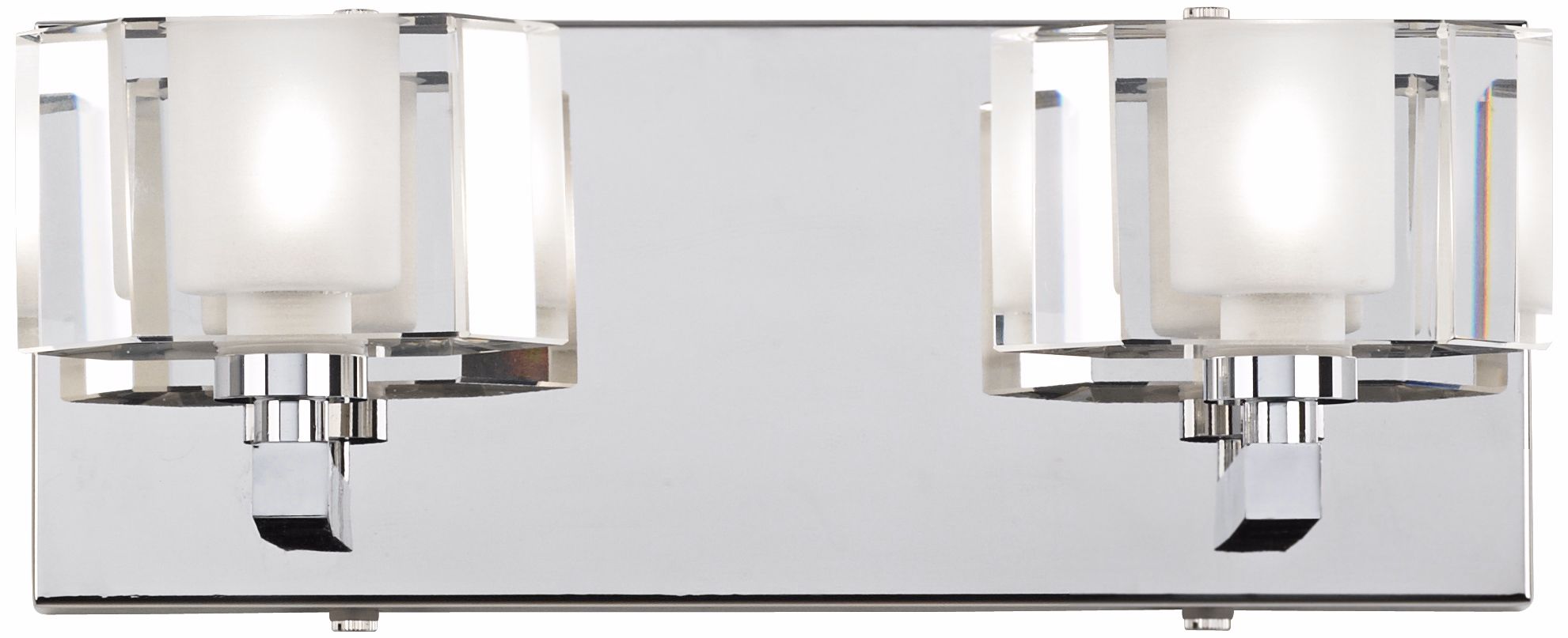 Possini Euro Hex Clear Glass 11" Wide Bathroom Wall Light