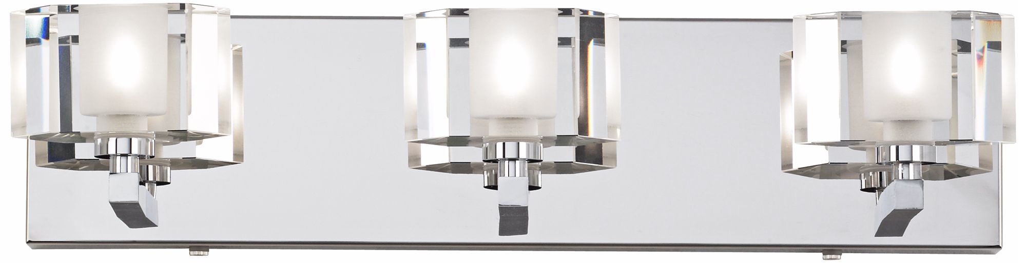 Possini Euro Hex Clear Glass 18" Wide Bathroom Wall Light