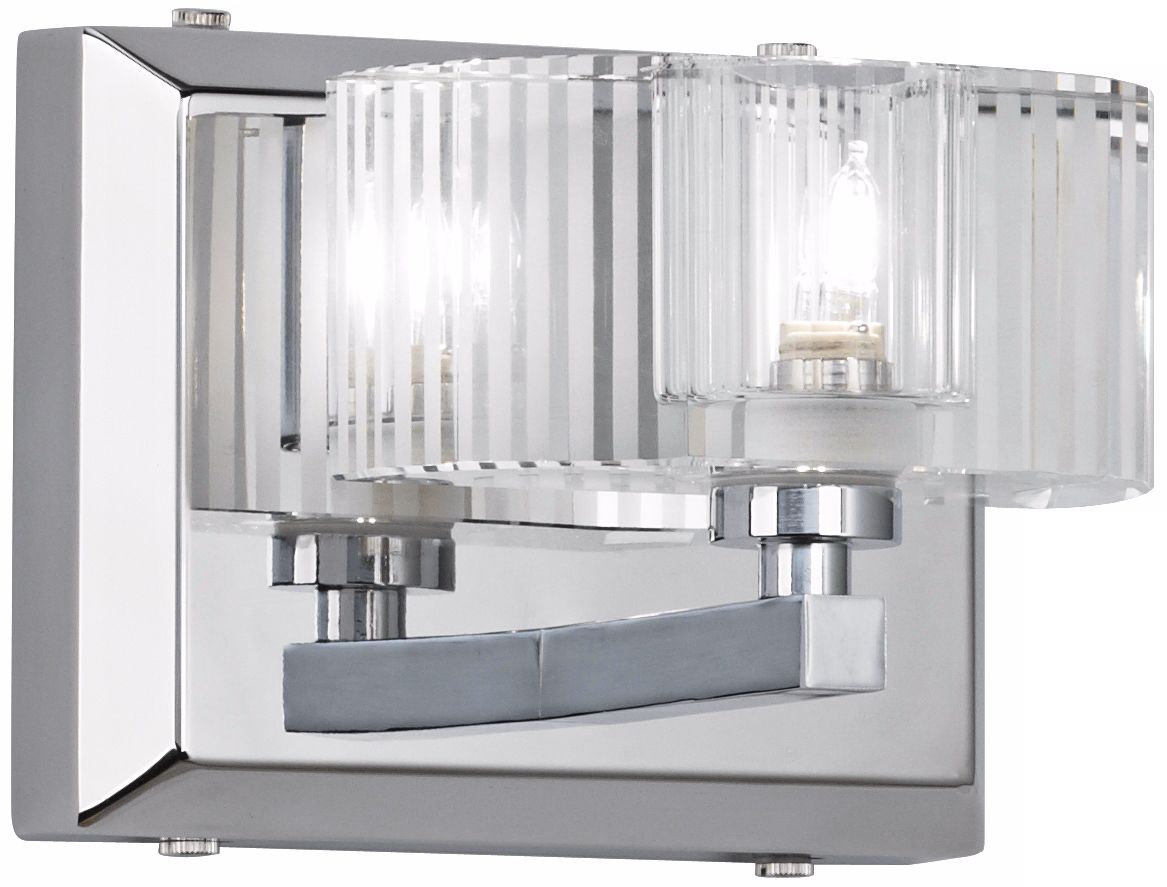 Possini Euro Demi Clear Glass 4 3/4" High Wall Sconce