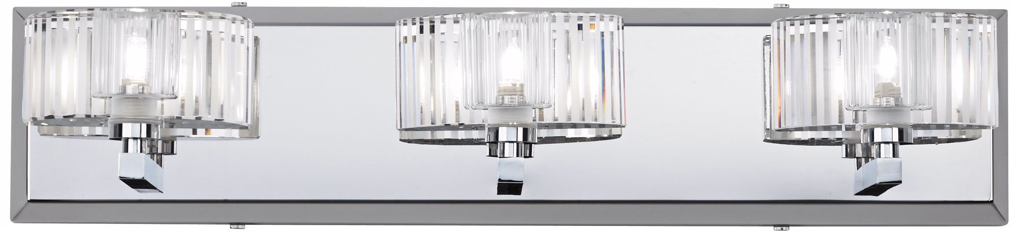Possini Euro Demi Clear Glass 22" Wide Bathroom Wall Light