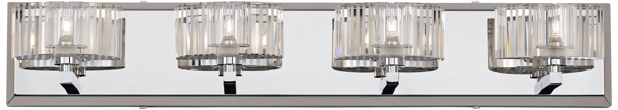 Possini Euro Demi Clear Glass 27" Wide Bathroom Wall Light