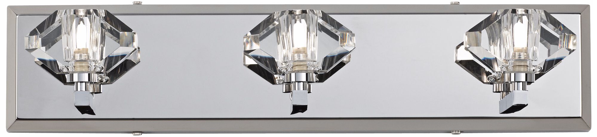 Possini Euro Gem Clear Glass 22" Wide Bathroom Wall Light