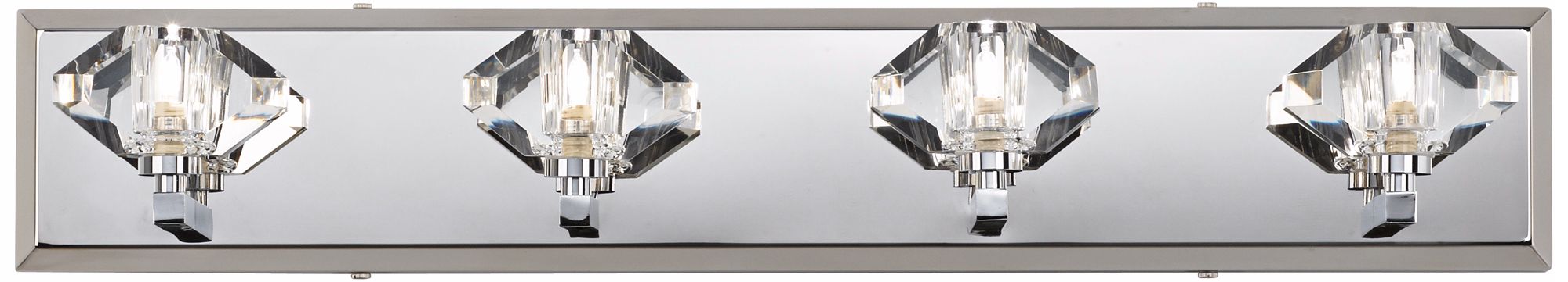Possini Euro Gem Clear Glass 27" Wide Bathroom Wall Light