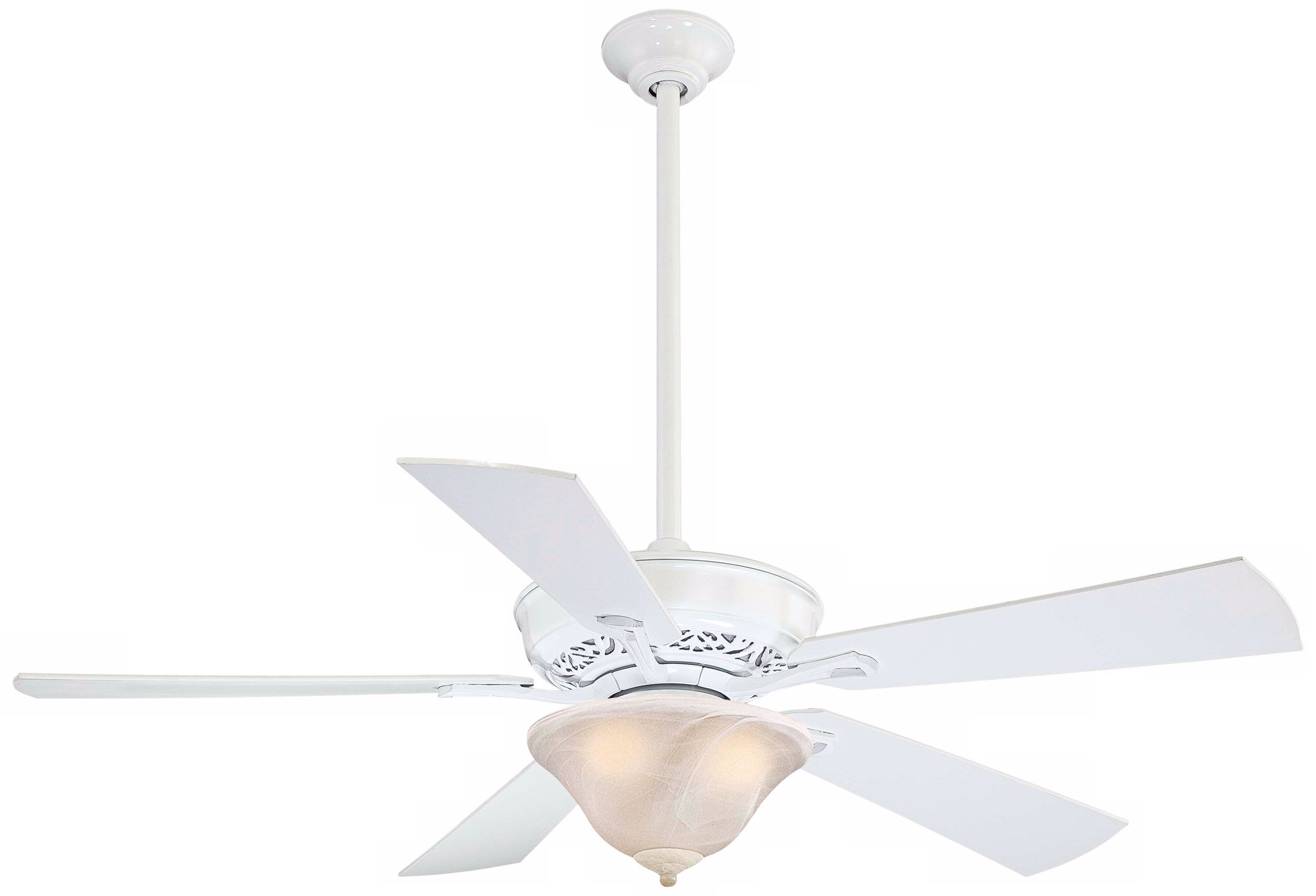 52" Minka Aire Lisa II White Finish 5 Blade Ceiling Fan