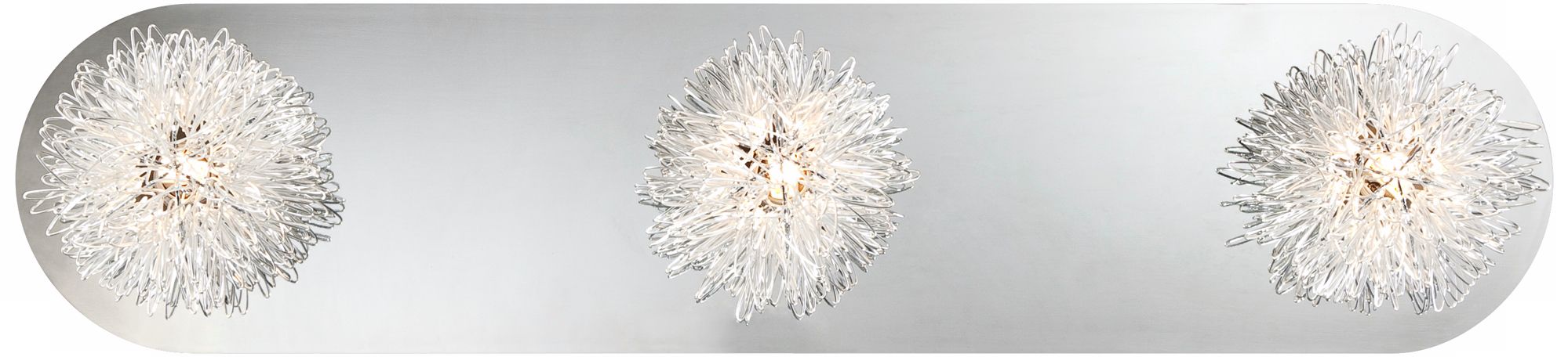 Wire Ball Chrome 3-Light Bath Fixture