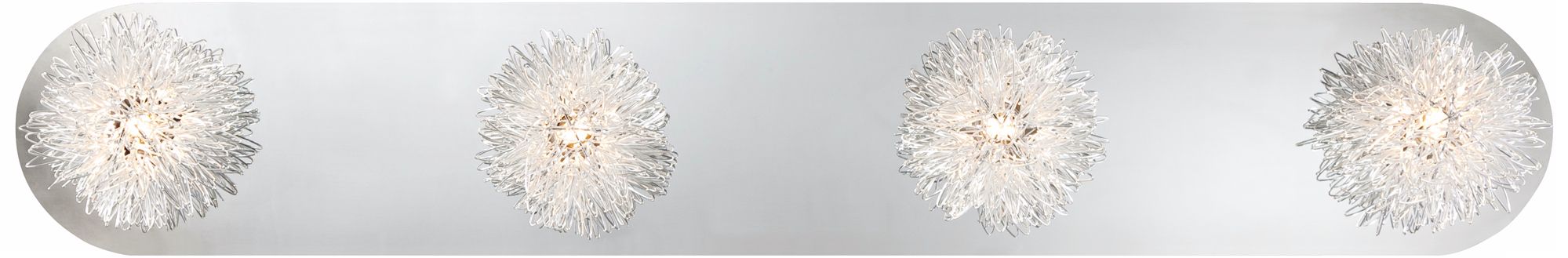 Wire Ball Chrome 4-Light Bath Fixture