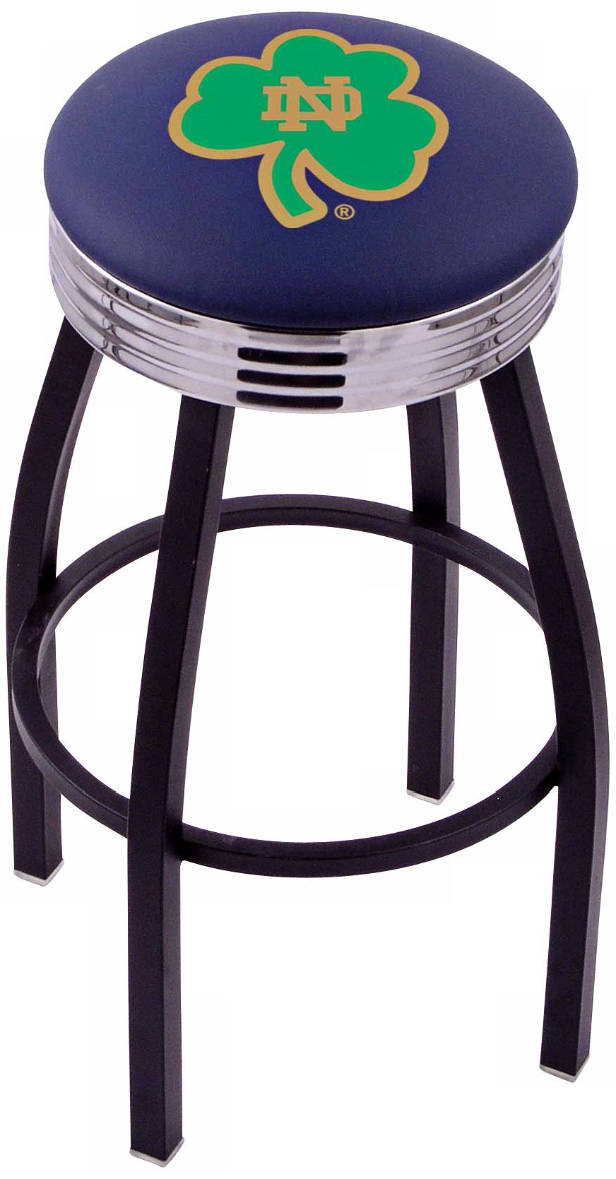 Retro Notre Dame Shamrock Barstool