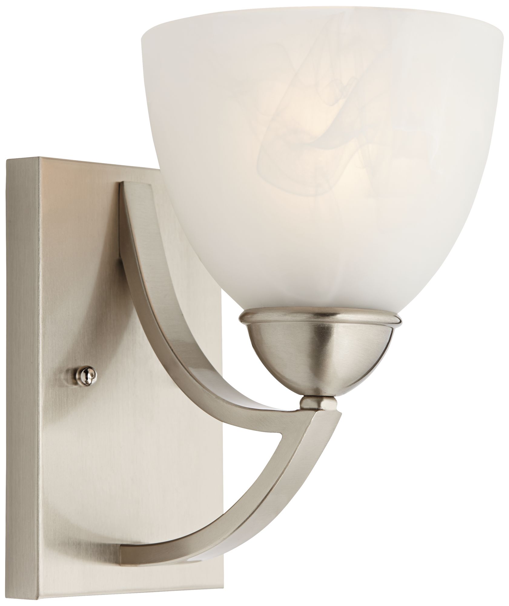 Possini Milbury Marbleized Glass 9" High Wall Sconce