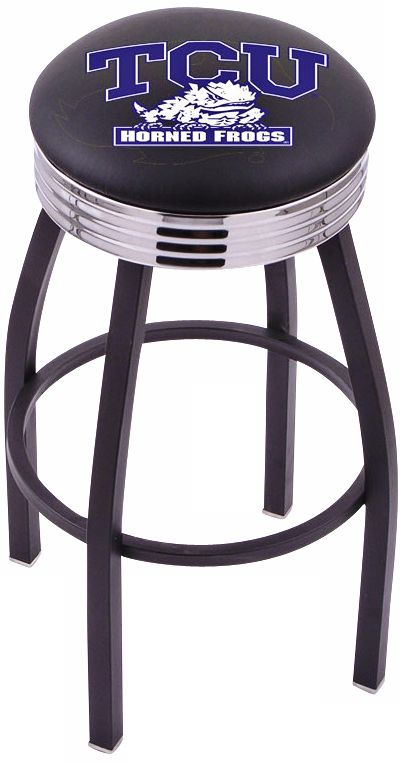 Retro Texas Christian University Counter Stool