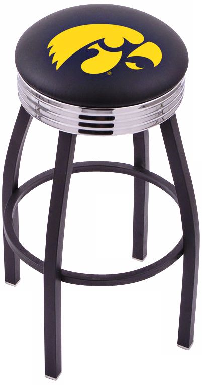 Retro University of Iowa Counter Stool