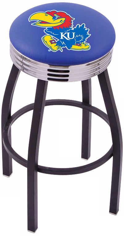 Retro University of Kansas Counter Stool