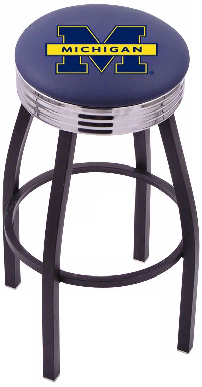 Retro University of Michigan Counter Stool
