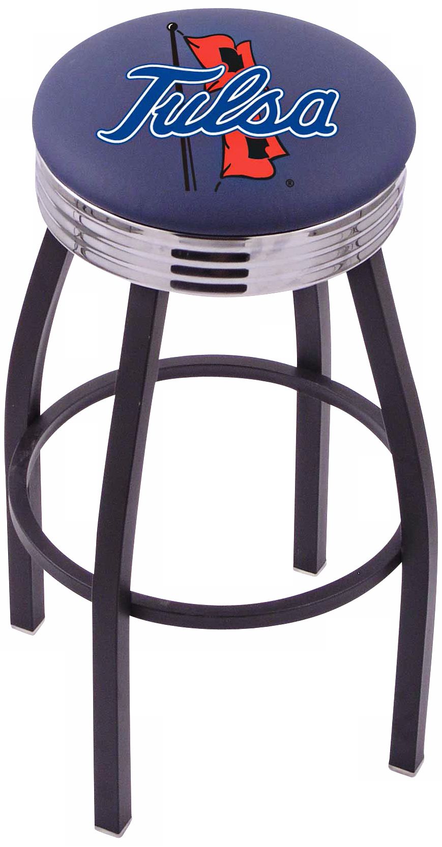 Retro University of Tulsa Counter Stool
