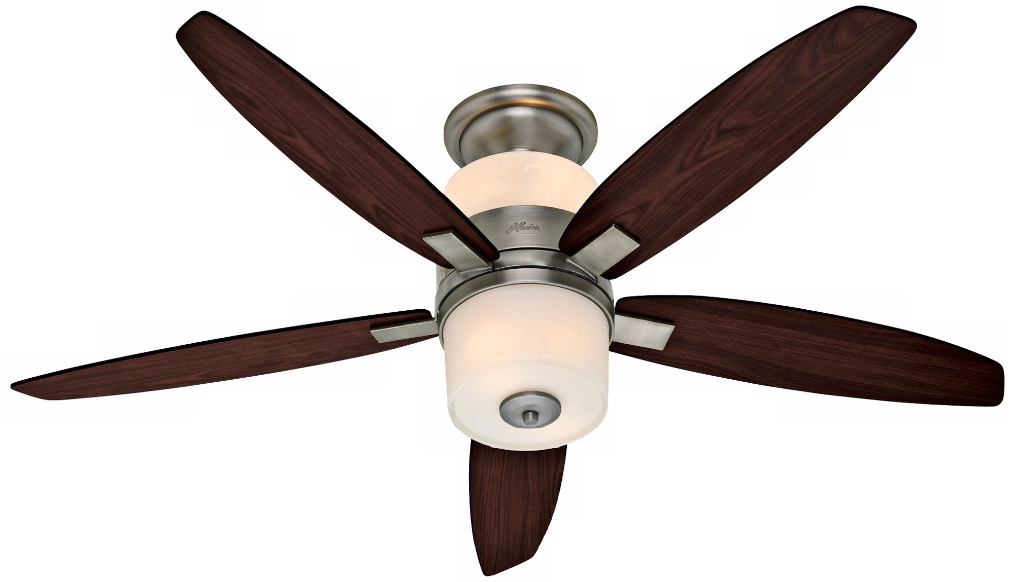 52" Hunter Domino Antique Pewter Ceiling Fan