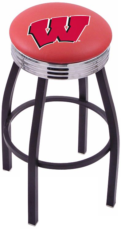 Retro University of Wisconsin Barstool