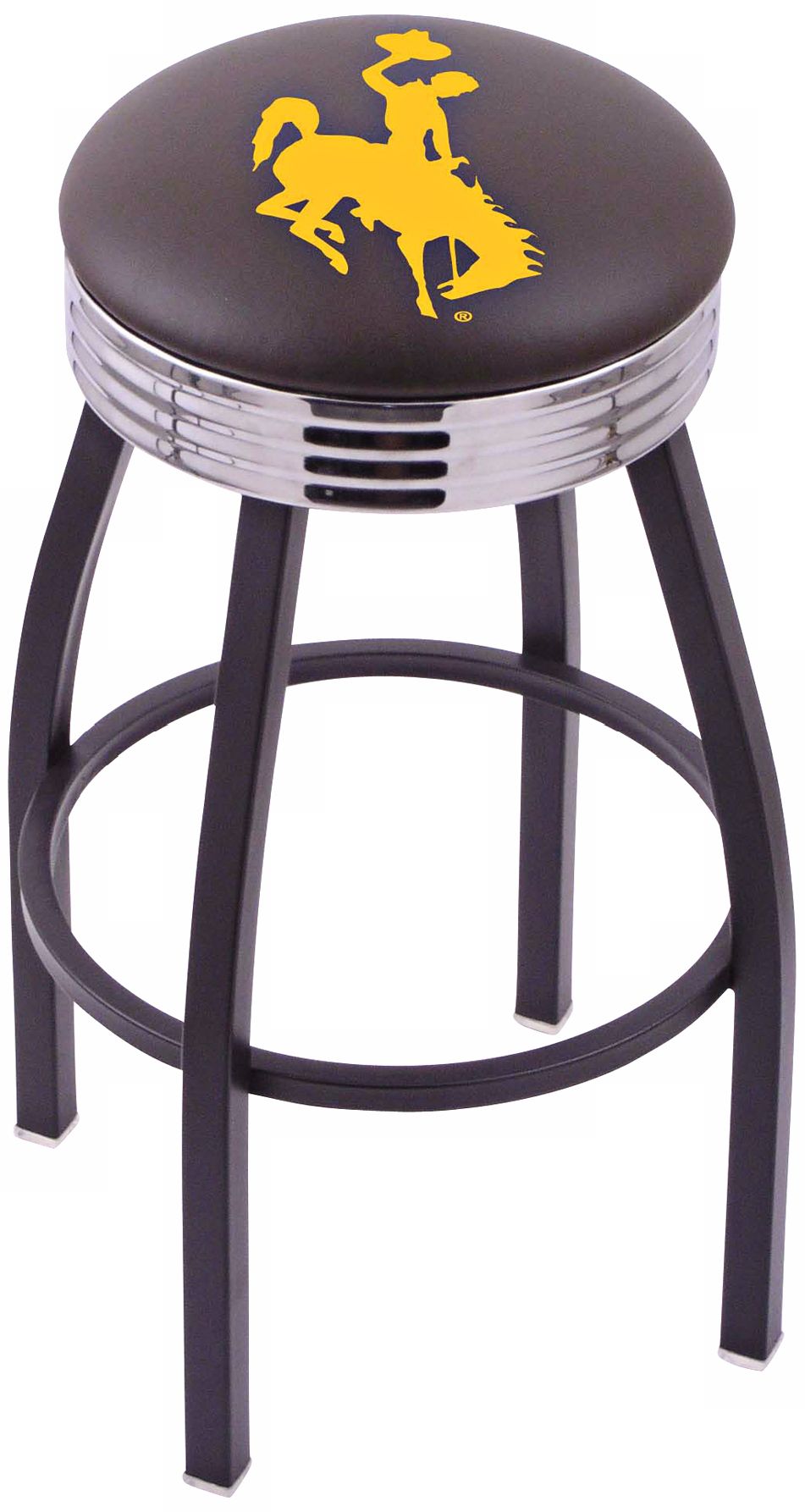 Retro University of Wyoming Counter Stool