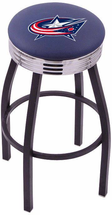 Retro Hockey Columbus Blue Jackets Counter Stool