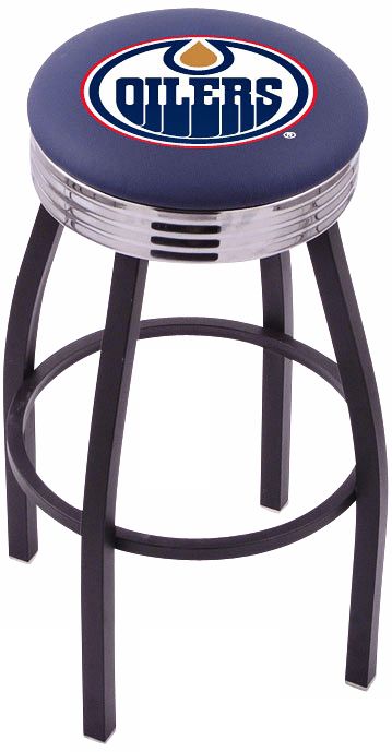 Retro Hockey Edmonton Oilers Barstool