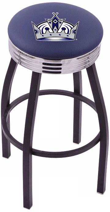 Retro Los Angeles Kings Hockey Sports Bar Stool