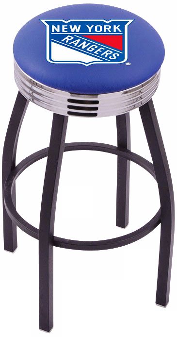 Retro Hockey New York Rangers Counter Stool