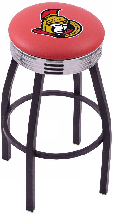 Retro Hockey Ottawa Senators Counter Stool