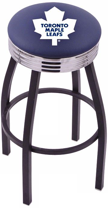 Retro Hockey Toronto Maple Leafs Counter Stool