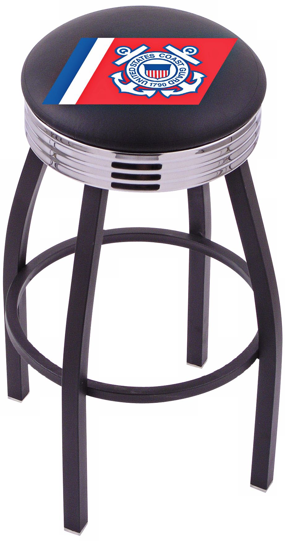 Retro United States Coast Guard Counter Stool