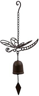 Brown Iron Dragonfly Outdoor Wind Chime T9477