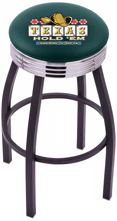 Retro Texas Hold Em Barstool