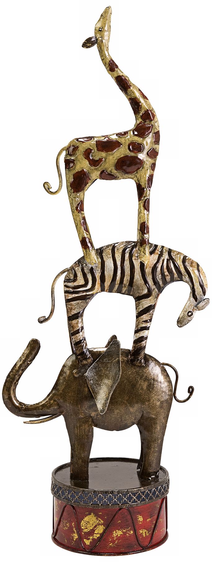 Wrought Iron Circus Animal Statuary T9552