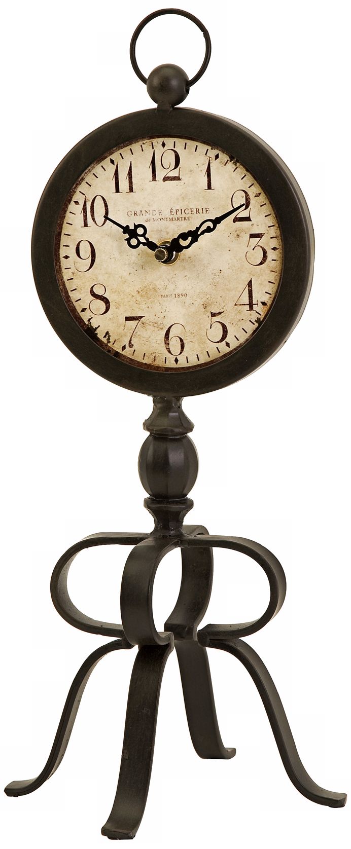 Ruben Antique Iron Table Clock
