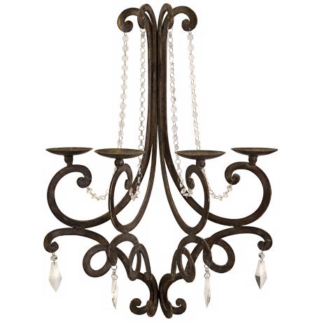 Traditional Harmony Chandelier Wall Sconce Candle Holder - #T9651 ...