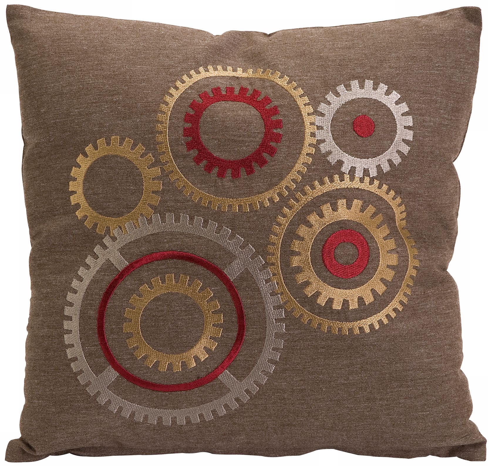 Hartnett Gear 14" Square Embroidered Throw Pillow