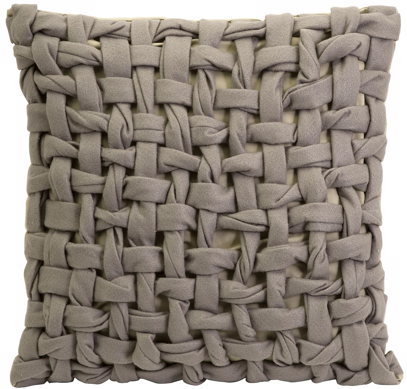 Thatcher 18" Square Woven Twist Felt Pillow