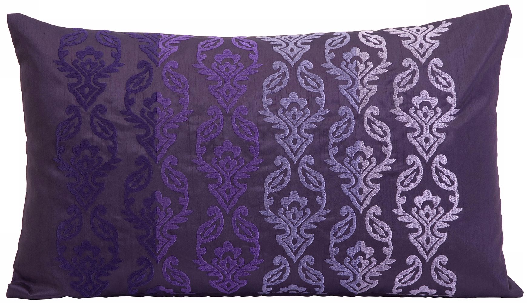 Danica Embroidered 20" Wide Fade Rectangle Pillow