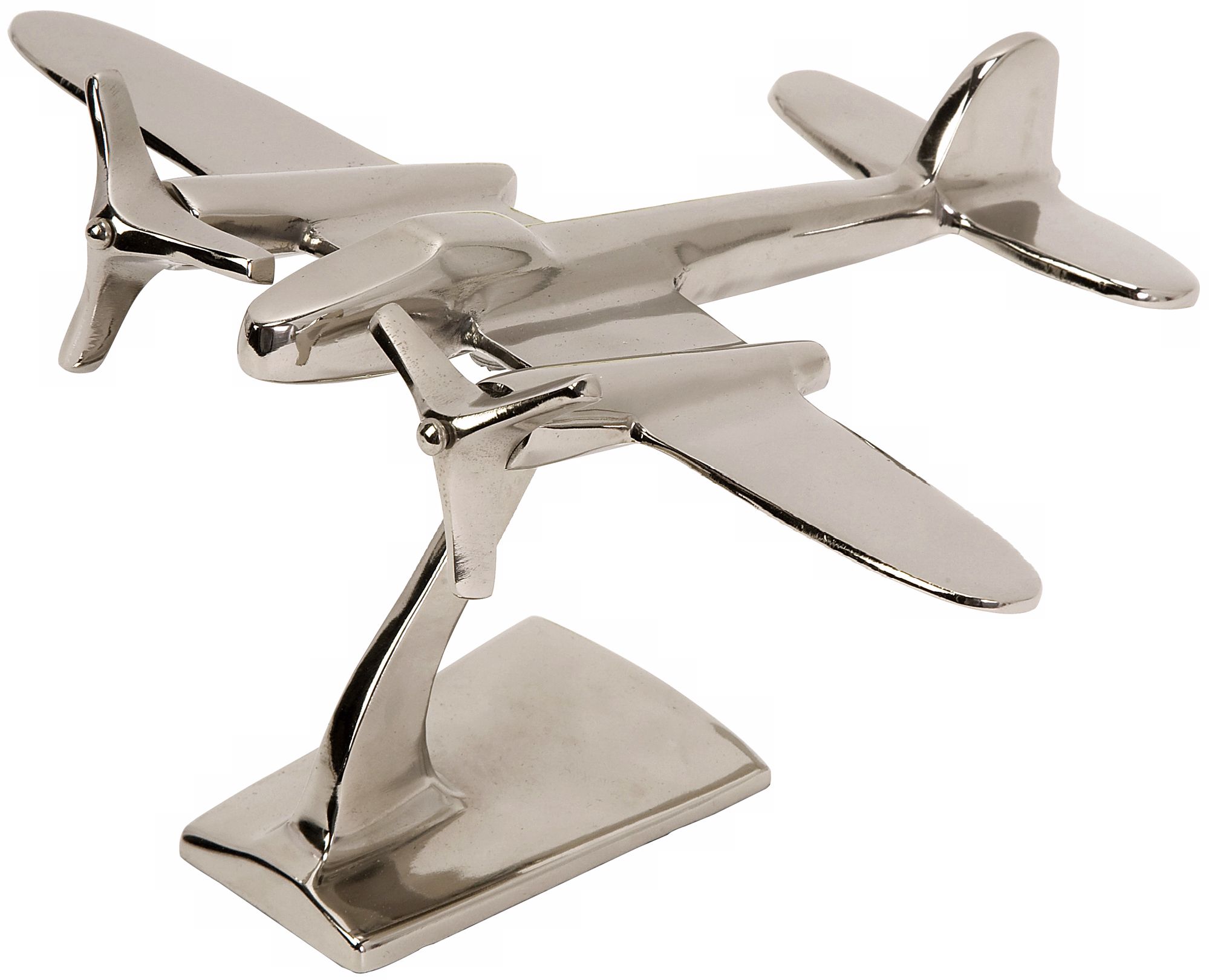 Up In The Air Aluminum Plane Statuary