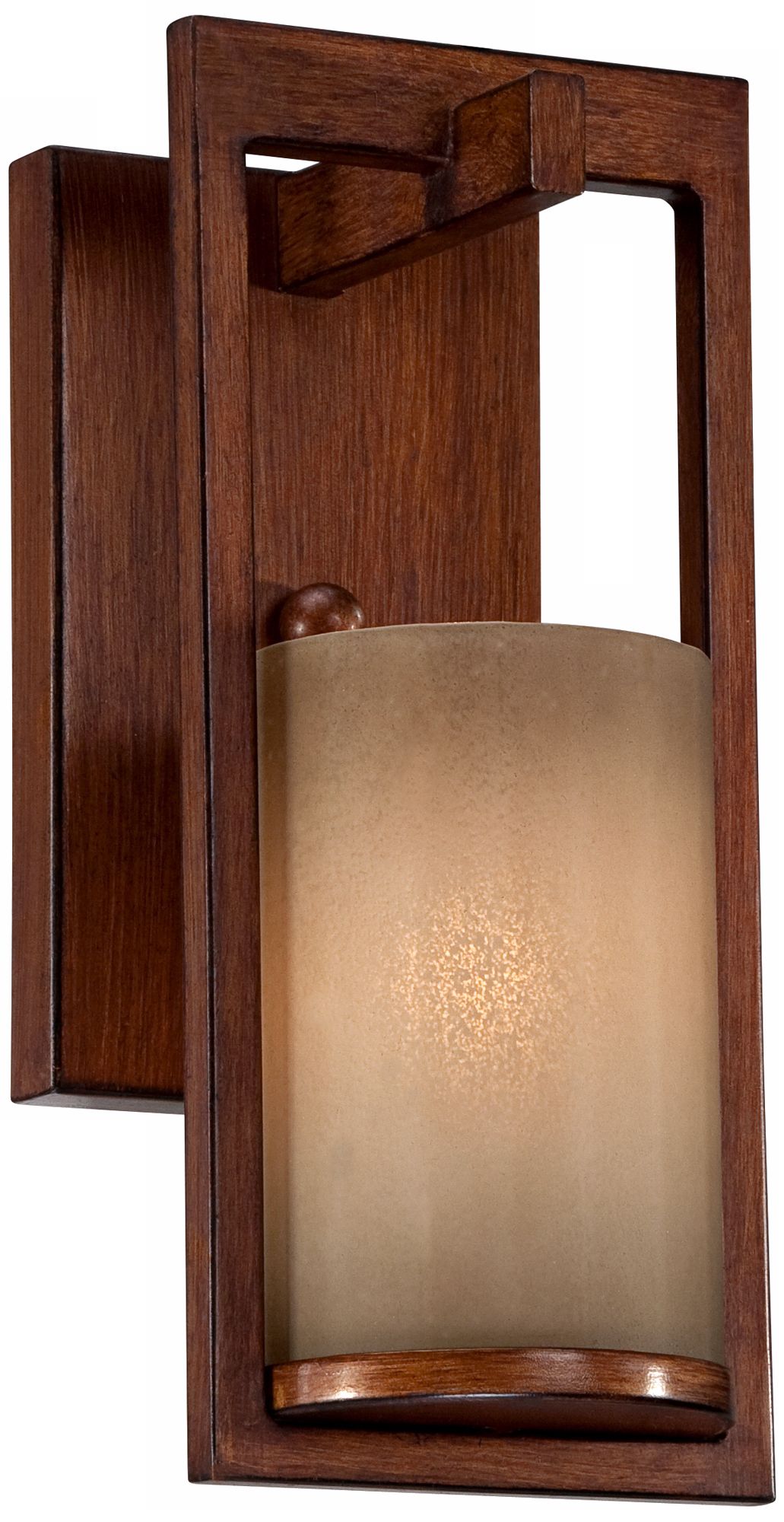 Bronze-Copper Scavo Glass 12" High Wall Sconce