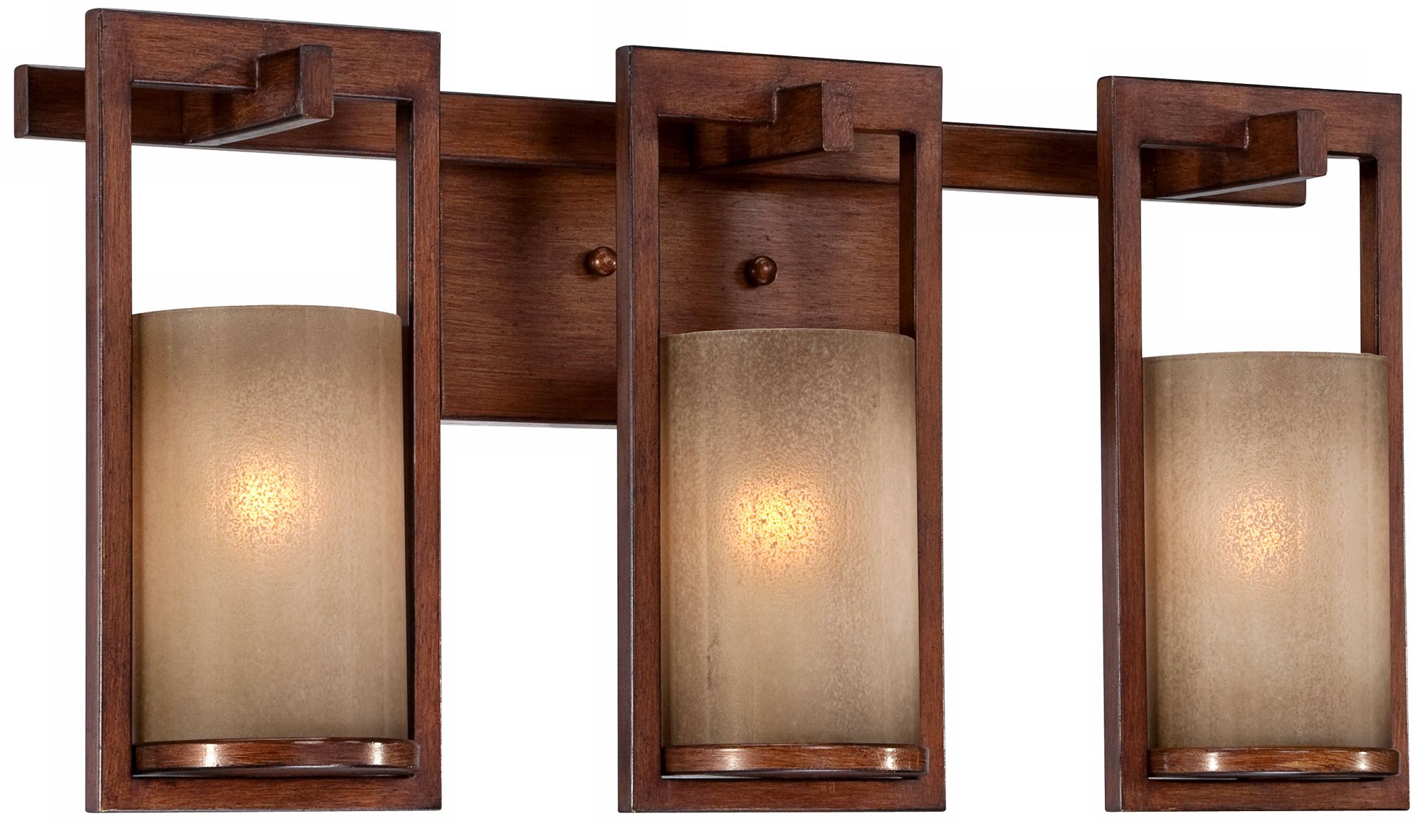 Bronze-Copper Scavo Glass 22" Wide Bath Fixture