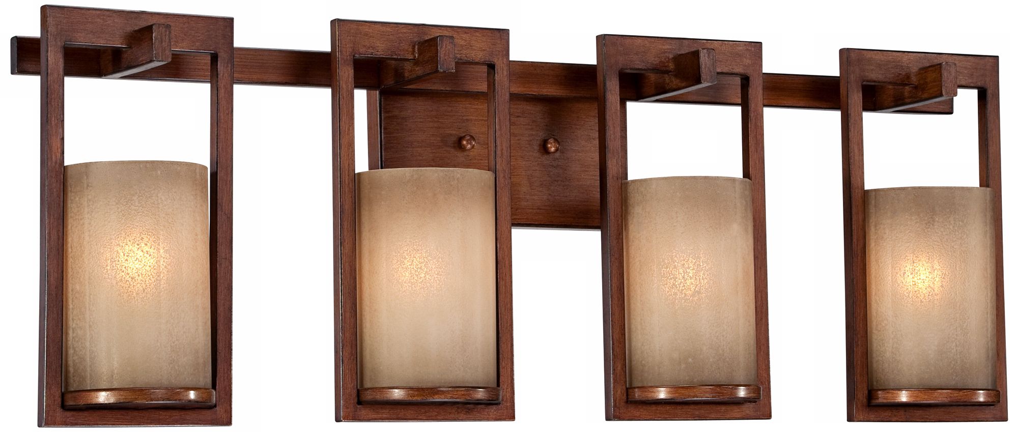 Bronze-Copper Scavo Glass 30 1/4" Wide Bath Fixture